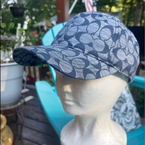 COACH blue C logo cap-OS- New